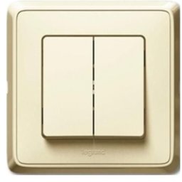 Intrerupator dublu ivoar Legrand Cariva 773905