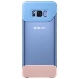 Husa 2 piese pentru Samsung Galaxy S8 Plus, EF-MG955CLEGWW, Albastru/Roz