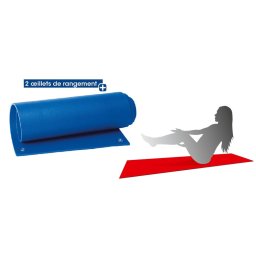 Saltea aerobic cu 2 inele pentru suport perete, 180x60 cm