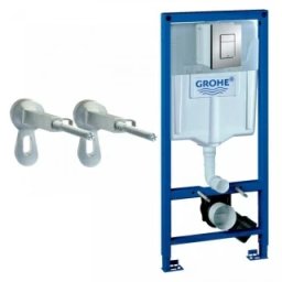Set sistem instalare Grohe Rapid SL cu rezervor, cadru, set fixare si clapeta crom -38772001