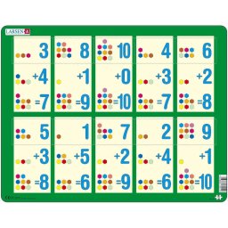 Puzzle Adunarea 1 - 10B, 10 Piese Larsen LRAR12