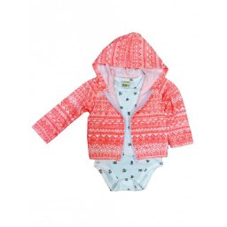 Hanorac pentru bebelusi cu body - Little teddy