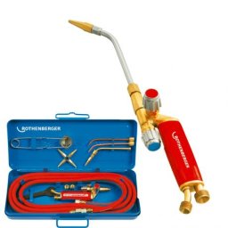 Set Allgas 2000 Arzător mobil pentru lipire și sudură ideal pentru instalatori, frigotehniști si de tinichigerie Rothenberger , cod 35300