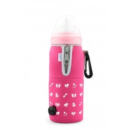Incalzitor auto cu husa cu fermoar pink