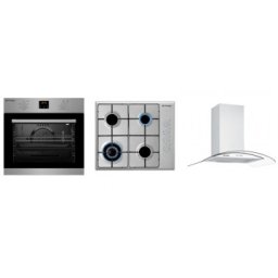 Pachet Pyramis SMARTLINE COMFORT ELEGANT, cuptor electric digital 5 functii, plita cu gaz si hota Pyramis SO700SH7203159659901