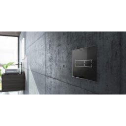 Clapeta actionare TECE lux mini cu senzor fara atingere sticla neagra