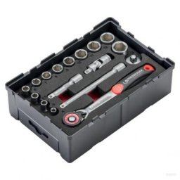 Set unelte de 17 piese tubulare clichet 1/4" , Robox , Rothenberger , cod 1000002180