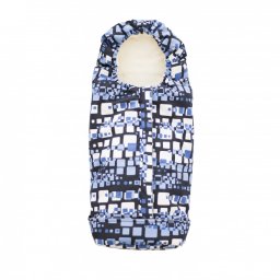 Sac de iarna Junior Pop Marbled blue/Beige