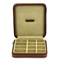 Cutie de butoni de lux din piele naturala Cordoba Friedrich - Made in Germany