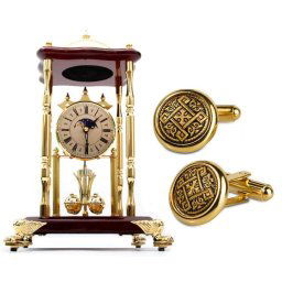 Set Ceas Danube by Credan si Butoni Gold Round by Credan