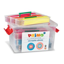 Creioane colorate Morocolor Primo, in cutie de plastic, 216 bucati