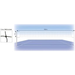 Fileu volei fir 2 mm - regulamentar