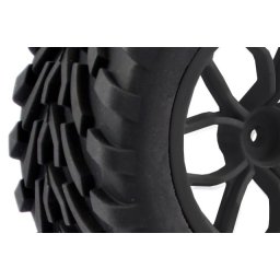 Roti pentru Monster Truck Mega-V 1/10 , cu jante cu spite negre