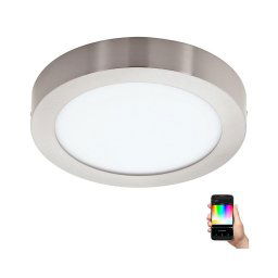 Eglo 96678 - Plafonieră LED RGBW FUEVA-C, dimabil, 21W, 230V, BT