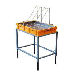 Tava de descapacit cu suport si tava din INOX - 10 cm Lyson