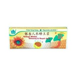 Ginkgo biloba cu ginseng si royal jelly fiole 10buc YONG KANG