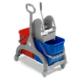 Carucior profesional curatenie cu maner din plastic 30L