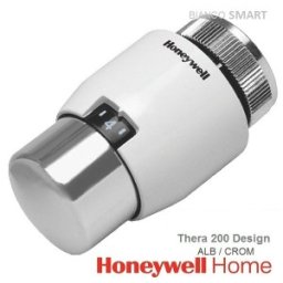 Cap termostatic Honeywell Home Thera-200 Design Alb-Crom