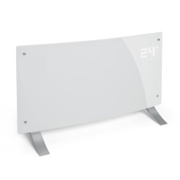 Klarstein BORNHOLM CURBAT, convector, încălzitor convențional, termostat, timer, 2000 W, alb (ACO7-BornholmCurvedW)