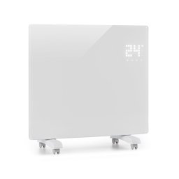 Klarstein BORNHOLM SINGLE, convector, încălzitor convențional, termostat, timer, 1000 W, alb (ACO7-BornholmSingleW)