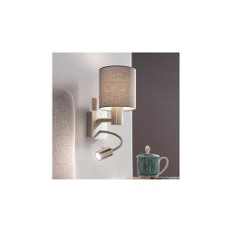 Eglo 96479 - Lampă LED flexibilă PASTERI 1xE27/40W+LED/3,8W gri