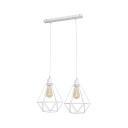 Lustra KARO 2xE27/15W/230V alb
