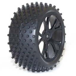 Roti buggy 4x4 spate hex 12mm cu jante cu spite negre