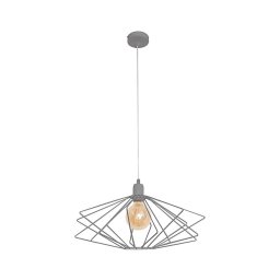 Lustra SATURN 1xE27/15W/230V gri