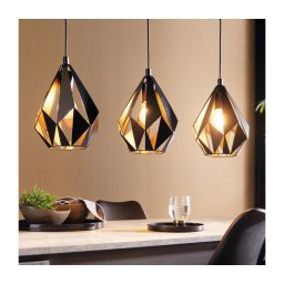 Eglo 49991 - Lampa suspendata CARLTON 1 3xE27/60W/230V