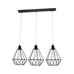 Lustra KARO 3xE27/15W/230V negru
