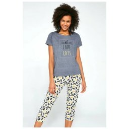 Pijama dama Cornette Cats 497-196