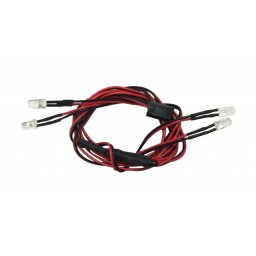 Set instalatie lumini cu LED-uri albe+rosii pentru automodele