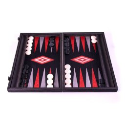 Set joc table backgammon - stejar negru cu linii argento - 48x60 cm