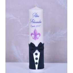 Lumanare de botez personalizata Eleganta