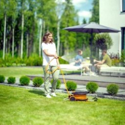 Set furtun cu tambur Fiskars Waterwheel M, 20m