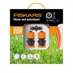 Set furtun de gradina Fiskars Q4, 9mm (3/8"), 15m