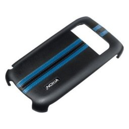 Husa plastic Nokia E6 CC-3012 Black Blue Stripes
