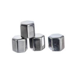 Set 4 Cuburi De Gheata Din Otel Inoxidabil Pentru Bauturi