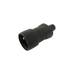 Priză cauciucată 2P+T 16A/250V IP44 neagră Legrand 50446