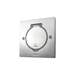 Cadru pentru priză de podea Legrand 89700 PLATINUM 2M IP44 oțel inoxidabil