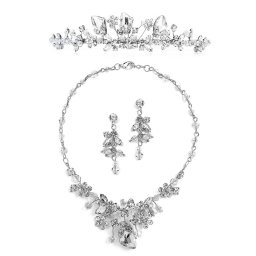 Borealy Crystals Colier, Cercei si Tiara Glam Bold