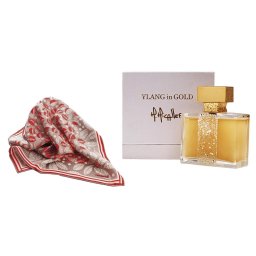 Set Ylang in Gold by M.Micallef - Eau de Parfume 100 Ml si Esarfa Cacharel