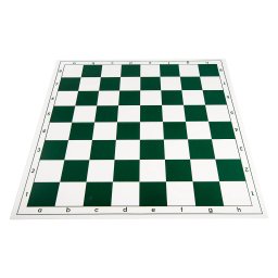 Tabla de sah pliabila PVC (alb-verde) 57 mm
