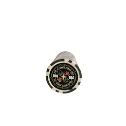 Set 25 jetoane poker ABS 11,5 gr model Ultimate, inscr. 100