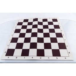 Combo Set: Piese de sah din plastic no. 6 - light si Tabla de sah din vinil