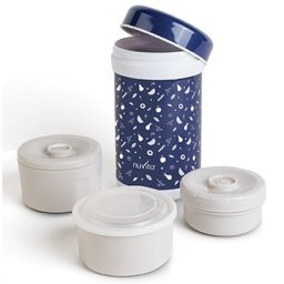 Termos inox mancare solida 1200 ml - albastru