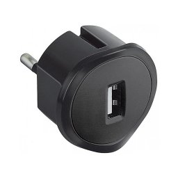 Adaptor USB pentru priză Legrand 50681 230V/1,5A negru