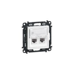 Legrand 75C5UB2 - Priza de date VALENA LIFE 2xRJ45 class 5E UTP alb