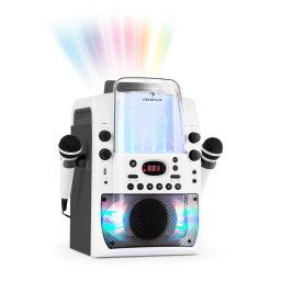 Auna KARA LIQUIDA BT, dispozitiv karaoke, show de lumini, fântănă de apă, bluetooth, culoare albă / gri (MG3-KaraLiquida BTwg)