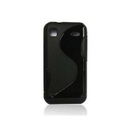 Husa silicon Samsung Galaxy i9000 negru & alb